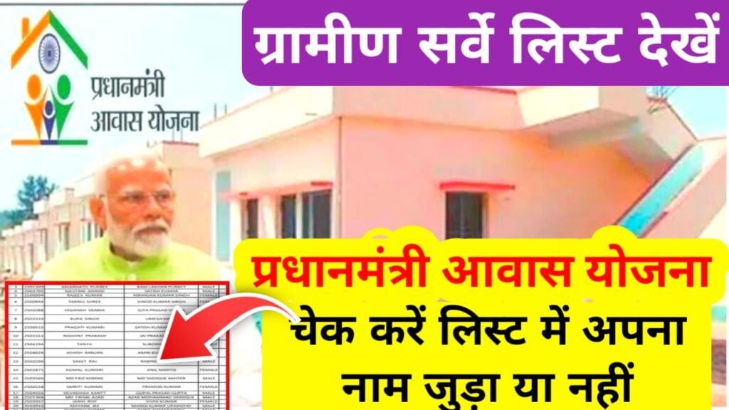 Pm Awas Yojana Gramin Survey List 2025