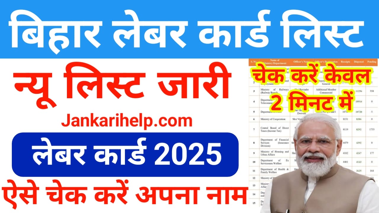 Labour Card List 2025
