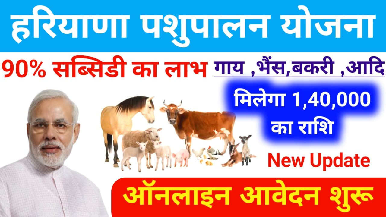 Haryana Mini Dairy Yojana:हरियाणा सरकार के तरफ से पशुपालनों के लिए अब नई स्कीम 90% सब्सिडी फॉर्म के लिए आवेदन करें,Best