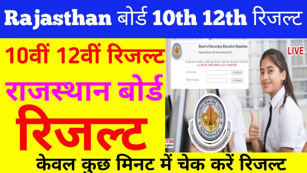 Rajasthan Board 12th Class Result