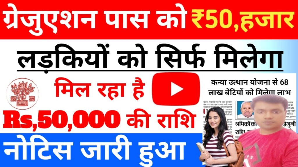 Bihar kanya Utthan Yojana online 2025