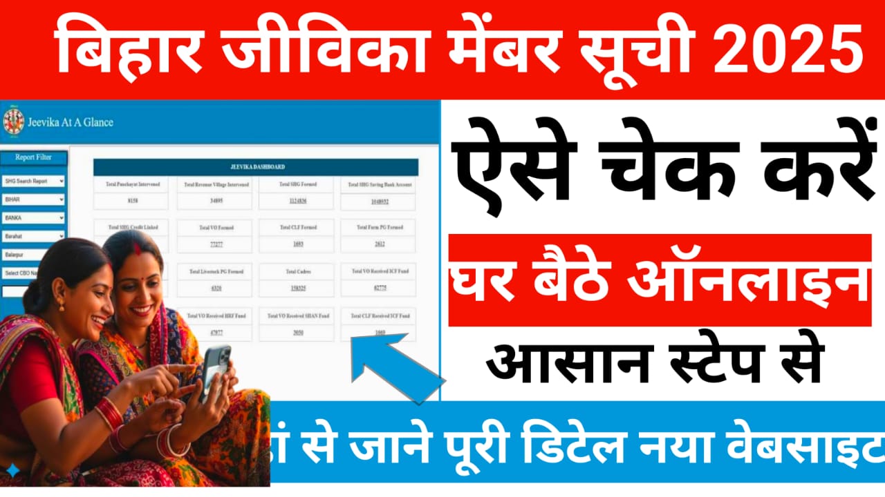 Bihar Jeevika Member List Check Online 2025