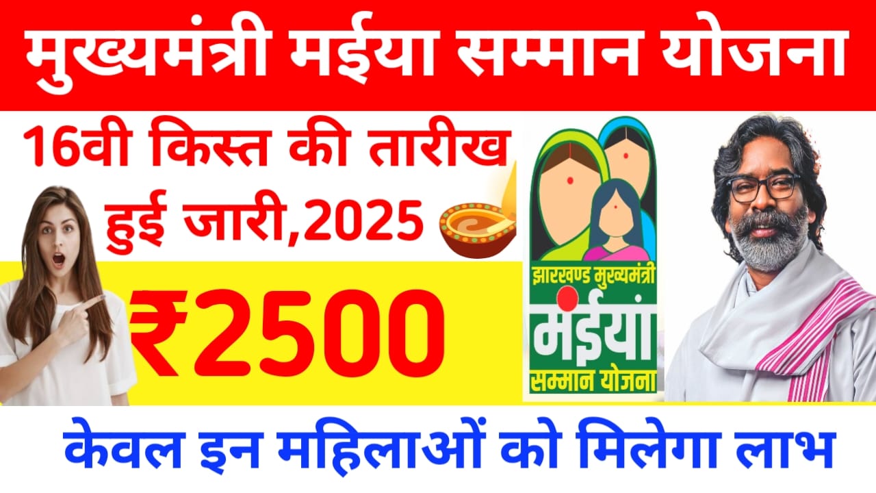 Maiya Samman Yojana 16th 2025:मईया  सम्मान योजना की 16वीं किस्त ₹2000 किस तारीख को होगी जारी जाने यहां से पूरी रिपोर्ट,Best