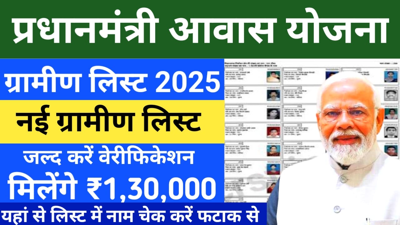 PMAY-G Beneficiary 2025:प्रधानमंत्री ग्रामीण आवास योजना की नई बेनिफिशियल लिस्ट अभी-अभी जारी हुई चेक करें लिस्ट में अपना नाम वेरिफिकेशन करें,Best 📢