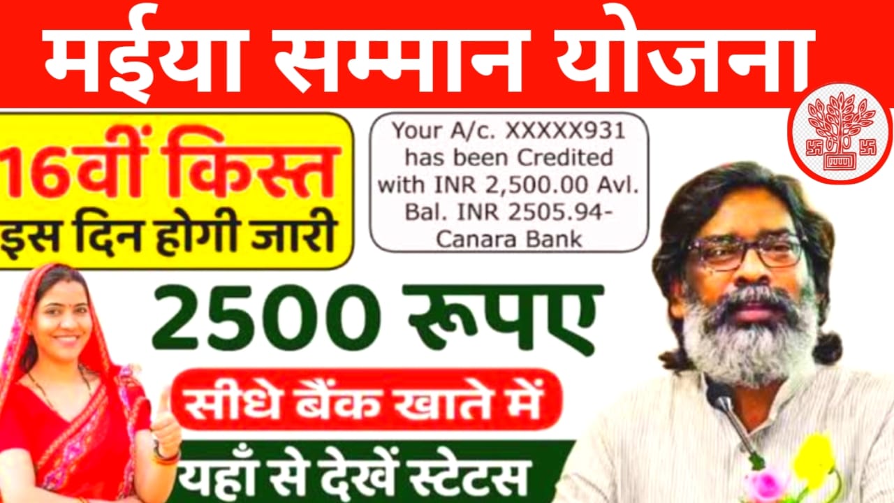 Maiya Samman Yojana 16th Kist 2025