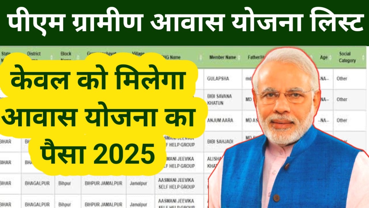 PM Awas Yojana 2025 List:प्रधानमंत्री आवास योजना की नई लिस्ट अभी-अभी जारी हुई नाम होगा तो मिलेगा पक्के घर बनाने का सपना साकार देख लिस्ट में,Best,😱