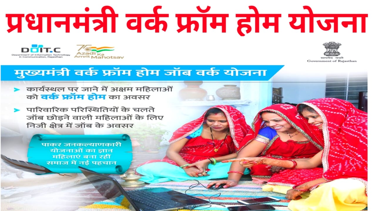 PM Work From Home Yojana 2026:प्रधानमंत्री वर्क फ्रॉम होम योजना 10वीं और 12वीं पास के लिए घर बैठे रोजगार का सुनहरा अवसर सैलरी मिलेगी 25000 रुपए देखे यहां से, Best 🔥📢