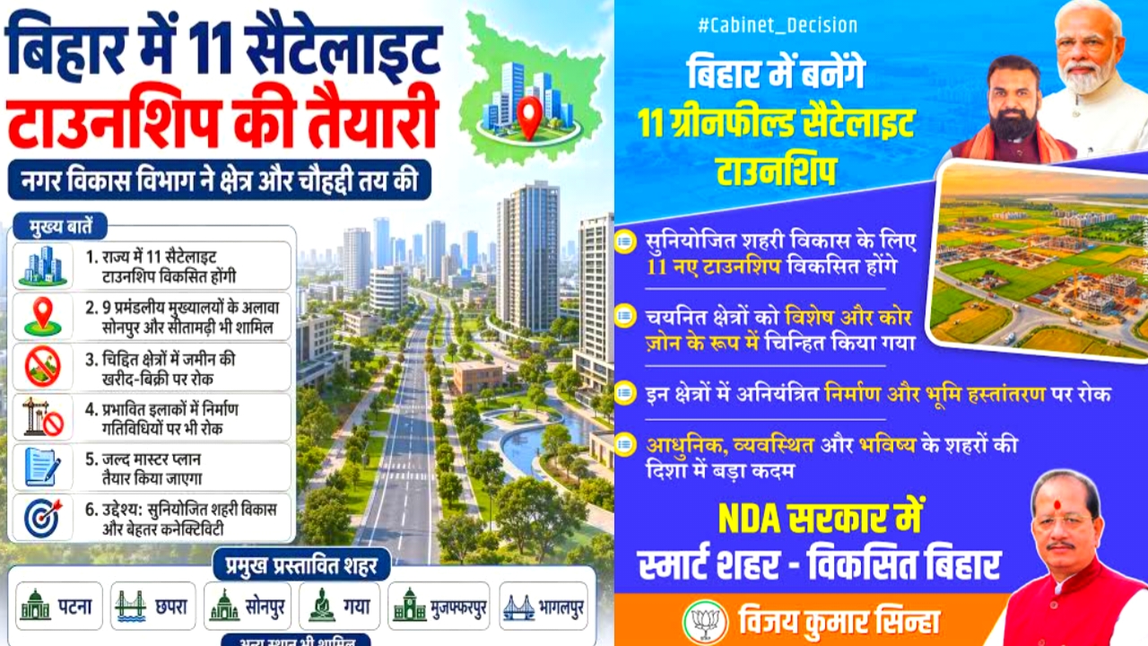 Bihar Township Project 2026:बिहार की नई टाउनशिप में लैंड पूलिंग मॉडल क्या है जमीन के बदले किस को पैसा मिलेगा या नहीं देखे यहां से,Best 📢