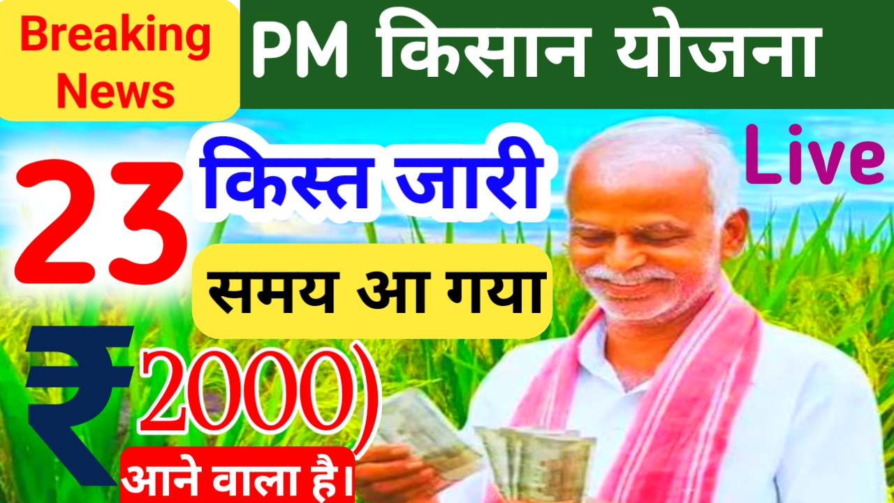PM Kisan 23rd Installment Date May 2026:₹2000 की अगली पीएम, किसान,23 वी किस्त के इस दिन जारी होगा टाइम टेबल हुआ जारी जाने ,यहां से,Best 📢