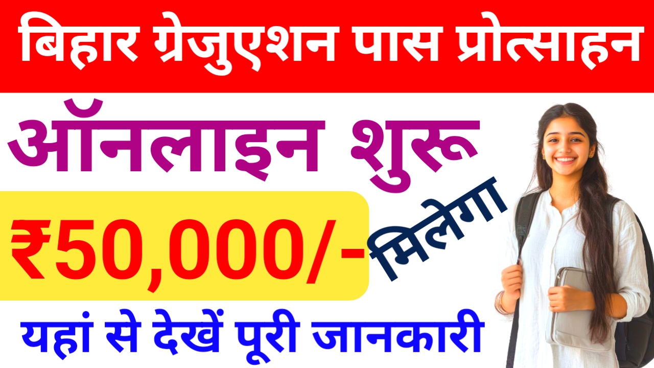 Bihar Graduation Pass Scholarship Online 2026:बिहार ग्रेजुएशन पास ₹50,000 के लिए ऑनलाइन आवेदन शुरू इस दिन से होगा जाने,यहां से,Best 📢