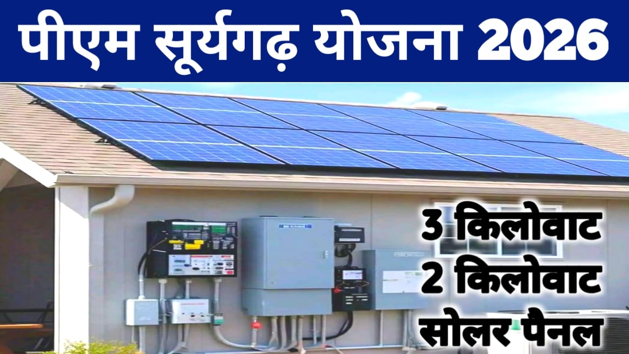 PM Surya Ghar Yojana Online Apply 2026:प्रधानमंत्री सूर्य घर मुक्त बिजली योजना सरकार दे रही है 300 यूनिट फ्री बिजली आवेदन शुरू के ,Best 📢